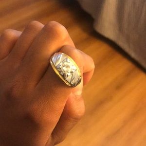 Men’s vintage gold plated ring